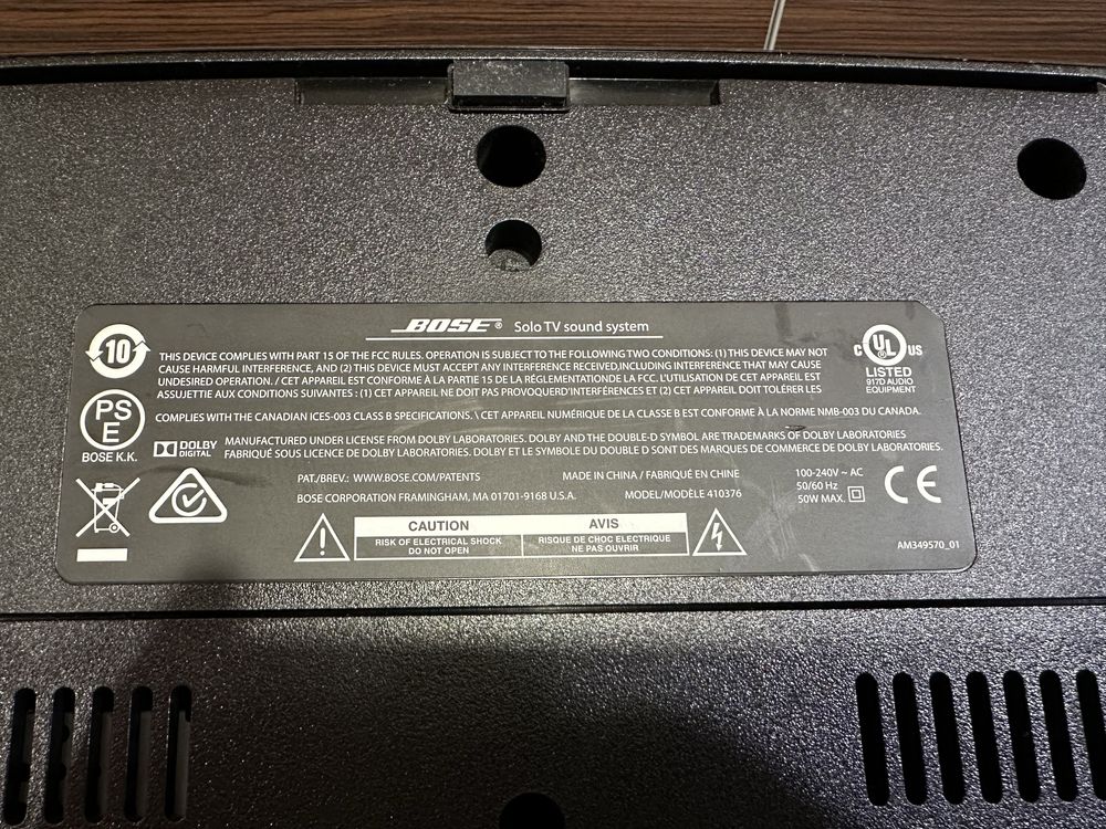 Bose solo tv sound sustem