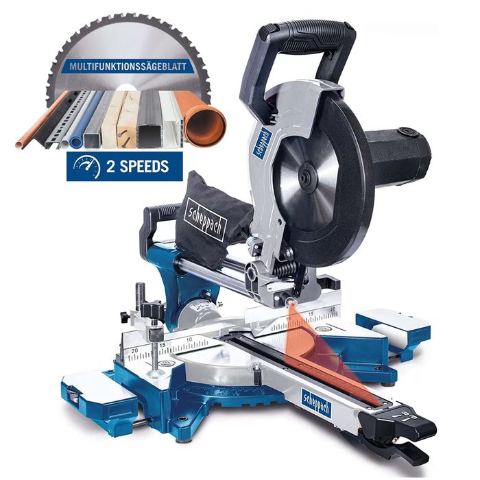 Комбиниран потапящ циркуляр HM110MP / Scheppach / 254 мм