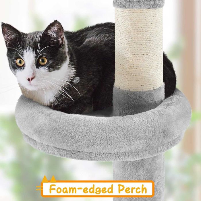 Ansamblu pisici cu sisal, reglabil până la tavan |S 592974 Light Gray