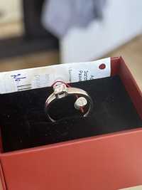 Кольцо с бриллиантом (есть сертификат)