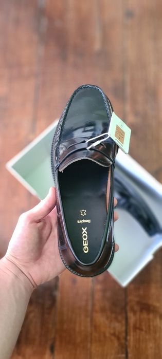 Мъжки кожени мокасини/обувки Geox