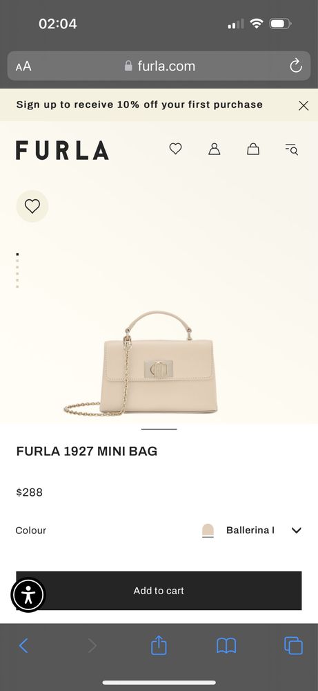 Furla  Mini Ballerina Bag - сумочка