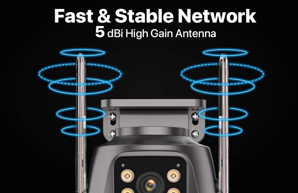 Camera de supraveghere/duala/Rotativa360°/exterior/infraroșu/Produsnou