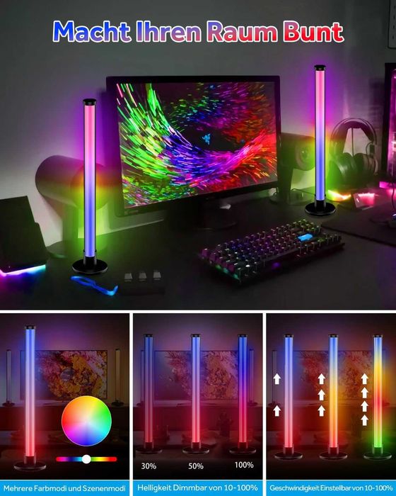 Set 2 Lampi LED SMAER RGB,control APP + music Sync, REDUS de la 300RON