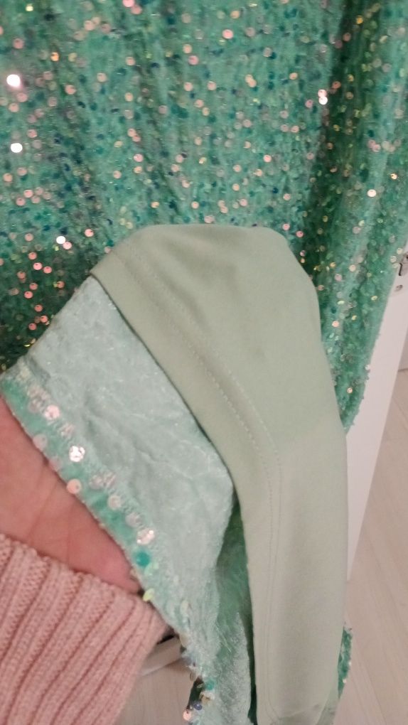 Rochie lunga, de ocazie, culoare turcoaz