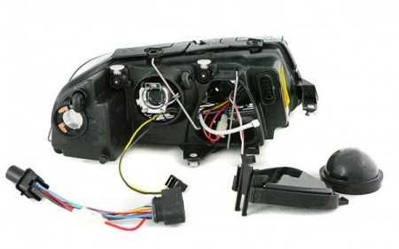 Faruri VW Passat B5.5 3BG 2001-2006 cu lupa si angel eyes