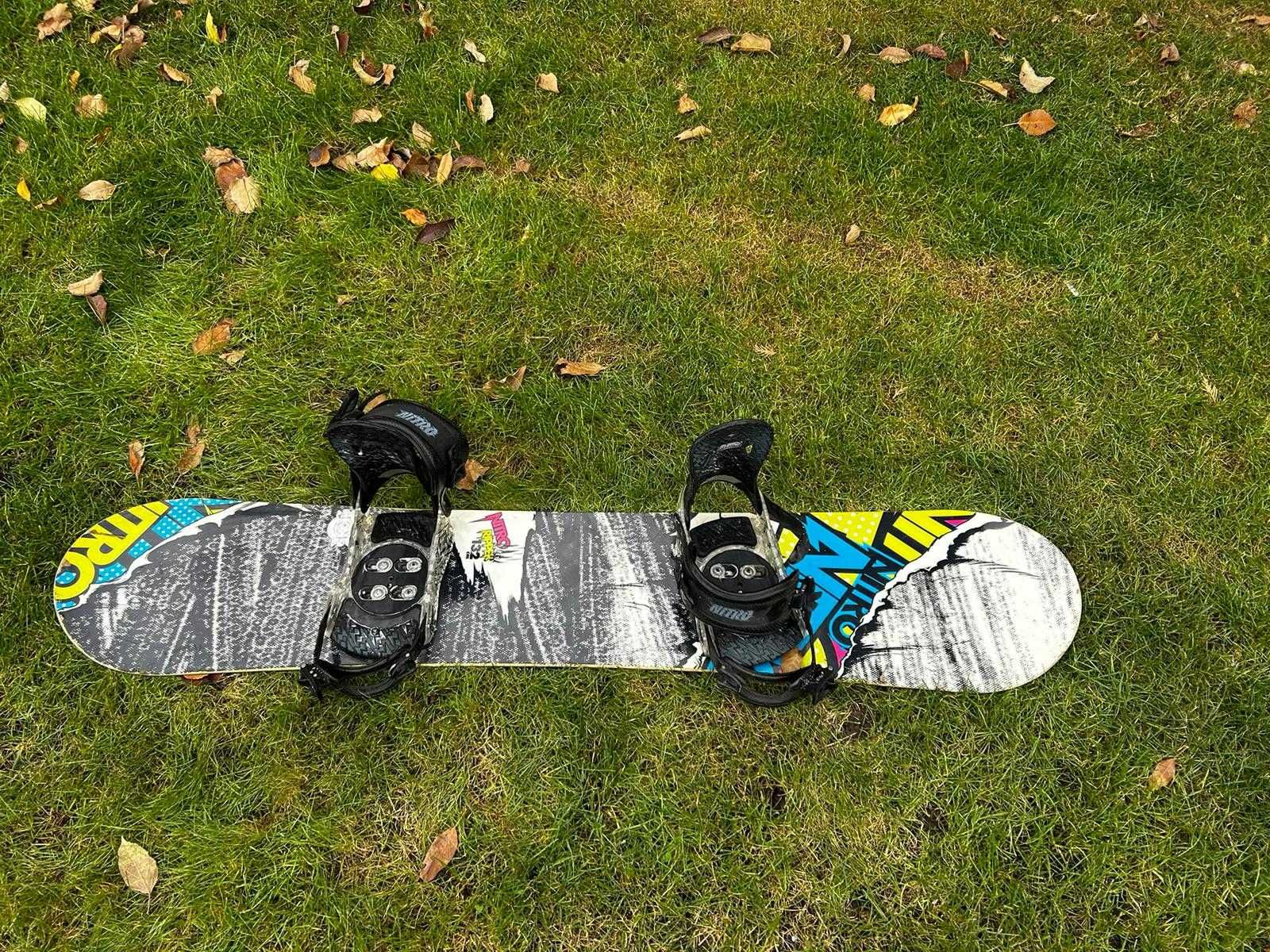 Snowboard Nitro 132cm + legaturi Nitro + Boots snowboard Nitro 38,5