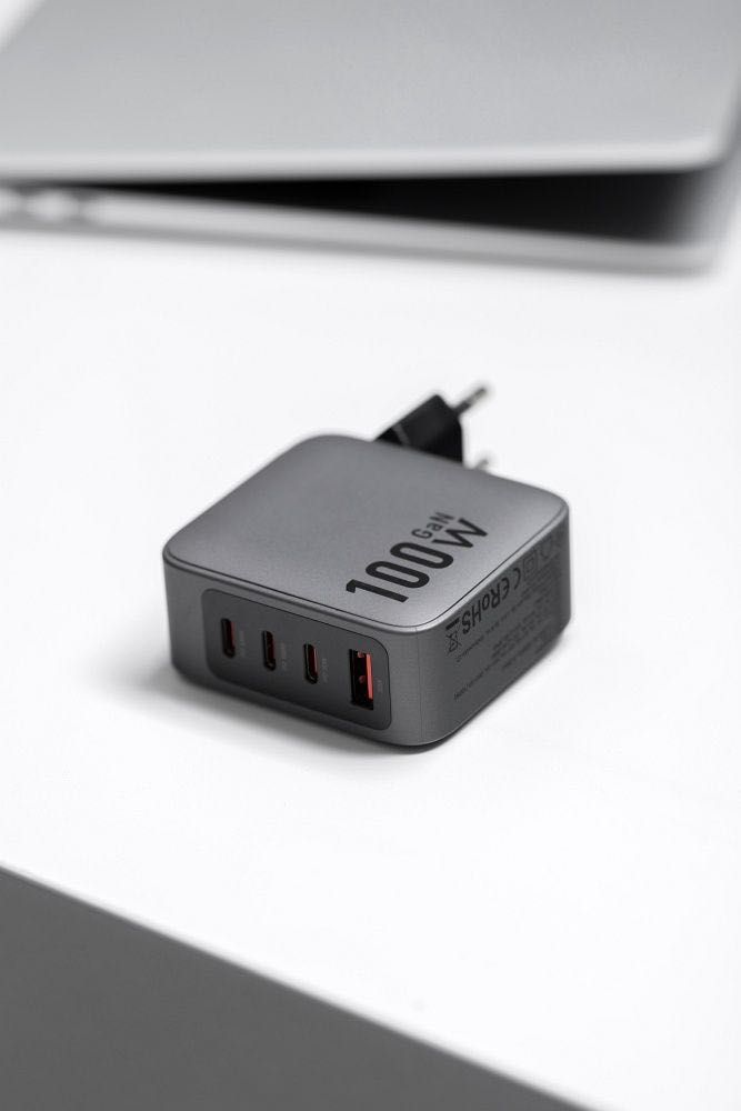 Зарядно Forcell  Charger с 3x USB-C/USB-A порт 100W с PD/Quick Charge