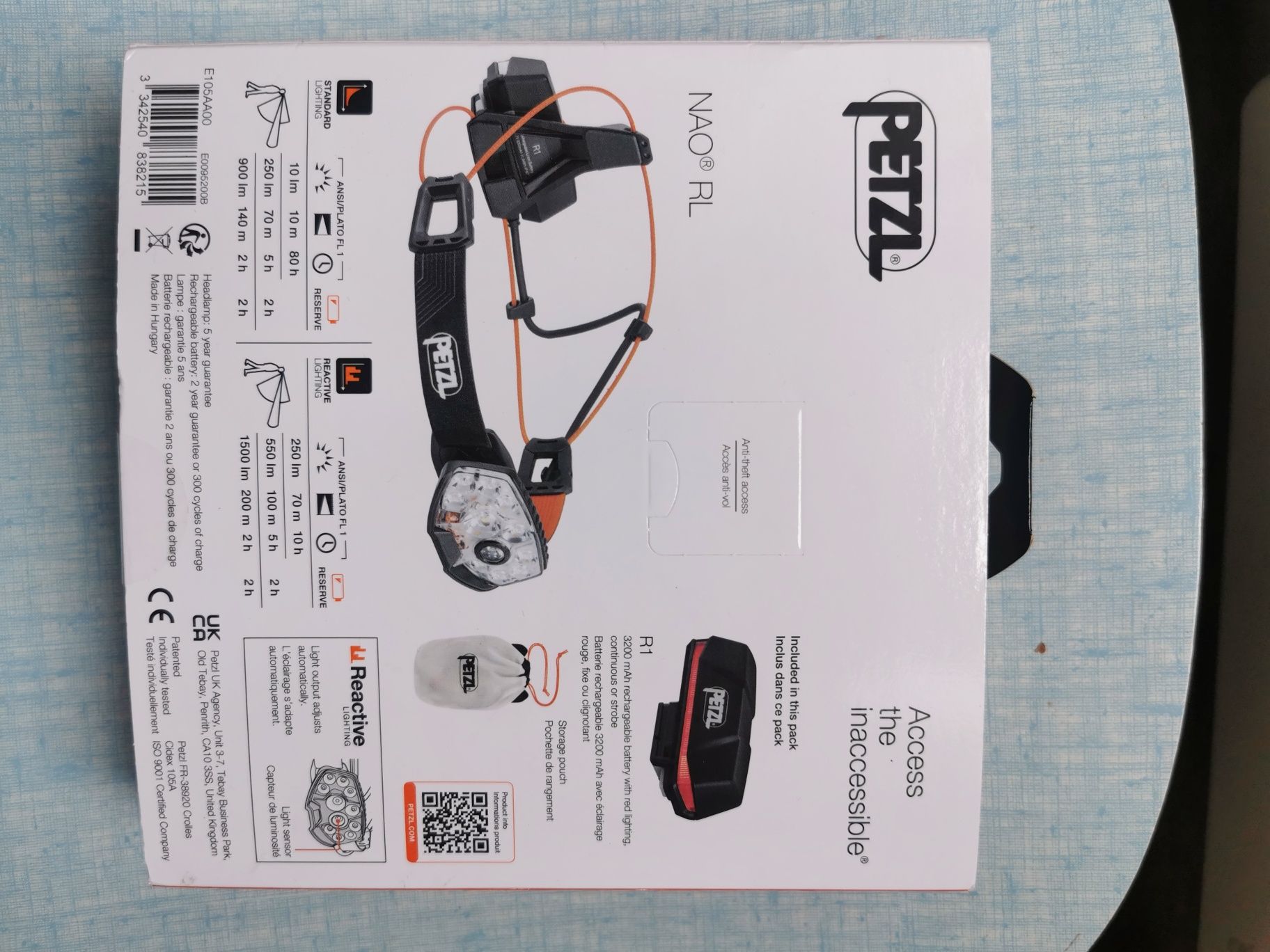 Челник headligh Pezel Nao RL 1500 lumens