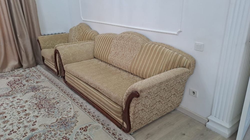 Продам диван софа и кресло раскладной!