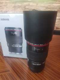 Продавам обектив Canon EF 100MM  f/2.8  L IS USM Macro