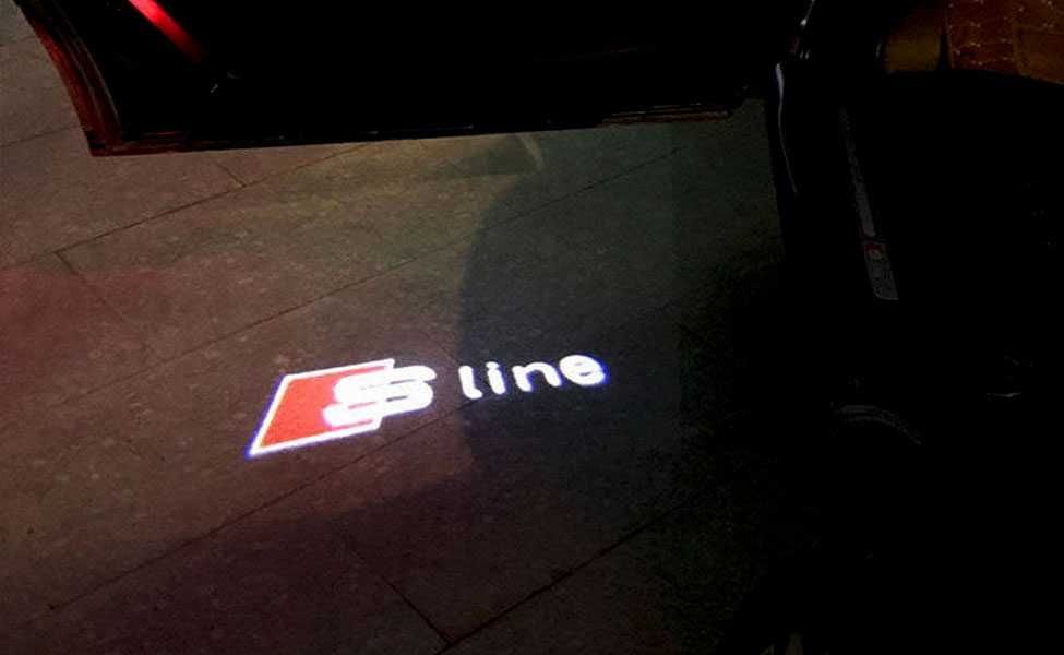 Lampi / lumini / holograma usi Audi - (logo S-Line)