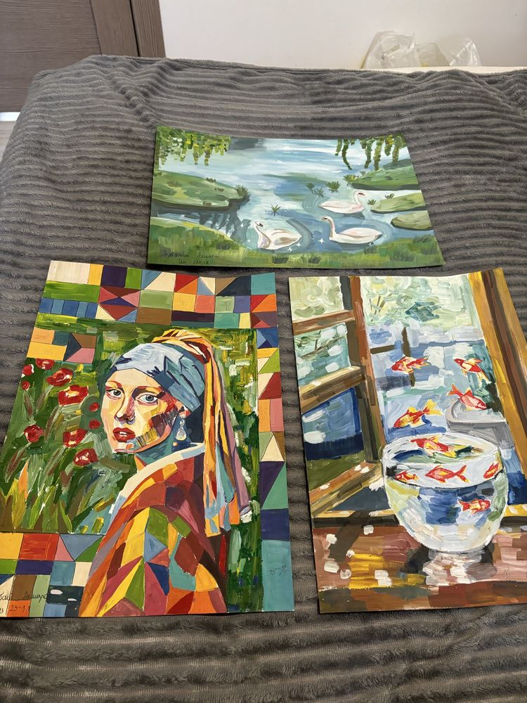 Рисунки с гуашью,Формат А3