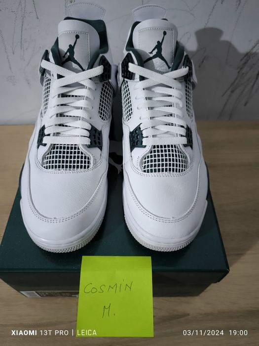 Air Jordan Retro 4 Oxidized Green