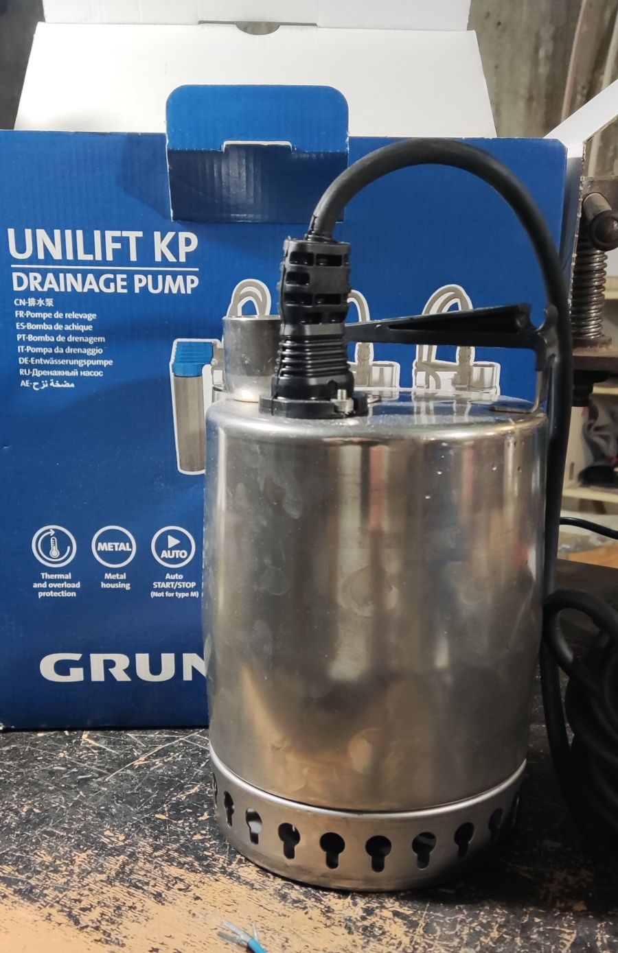 Неръждаема дренажна помпа Grundfos UNILIFT KP150-M-1
