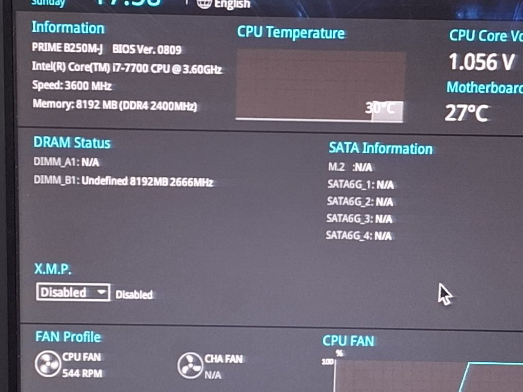 Комплект i7 7700+asus b250m-j