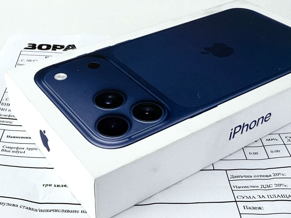 НОВ! Apple iPhone 17 Pro Max 512GB Deep Blue 2г. Гаранция!