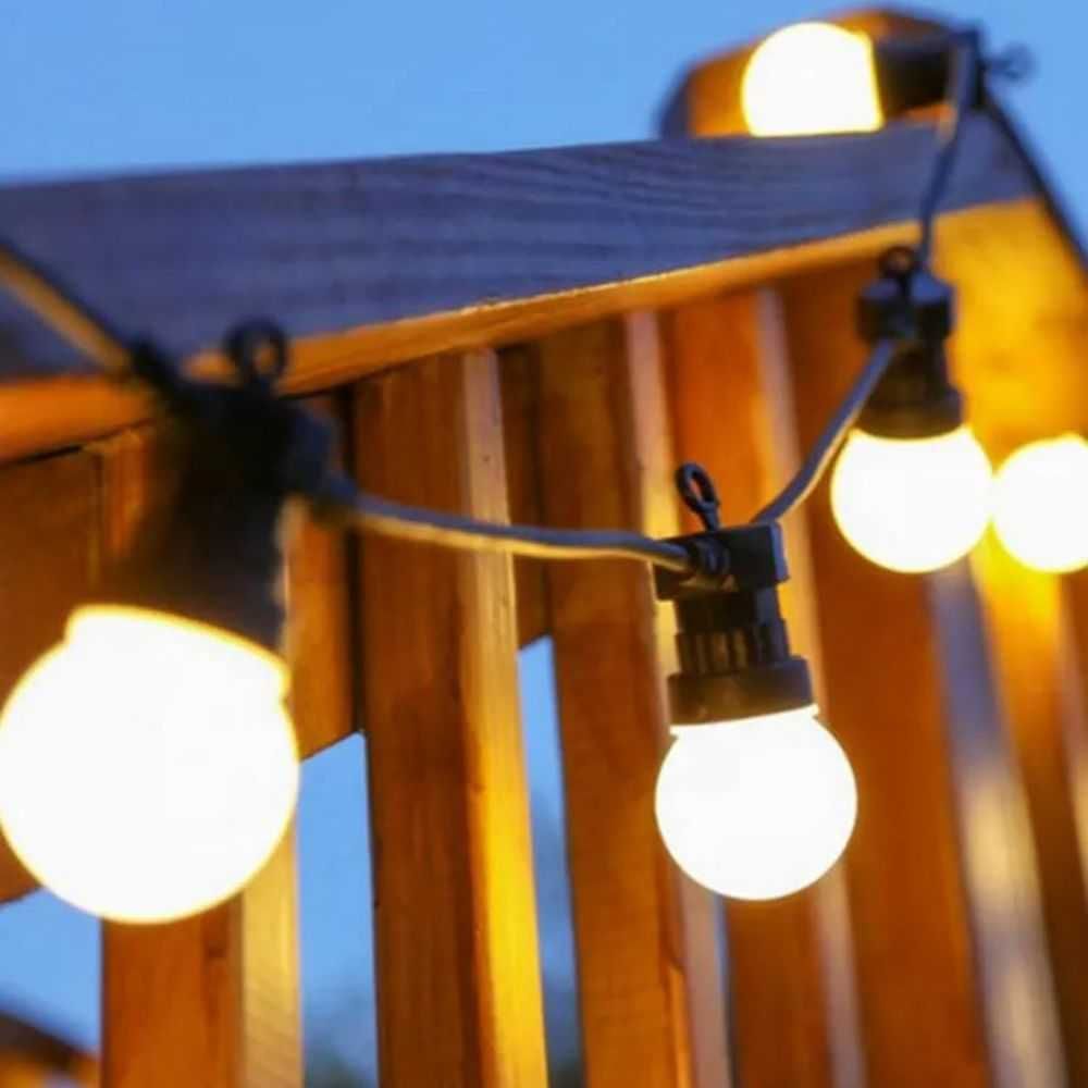 Ghirlanda Luminoasa, 10 Becuri Incluse, 10m, pentru Exterior