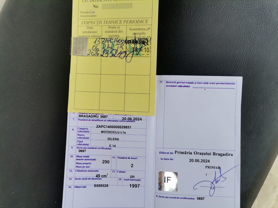 Scuter Gilera Runner 50 c.c. înmatriculat în România