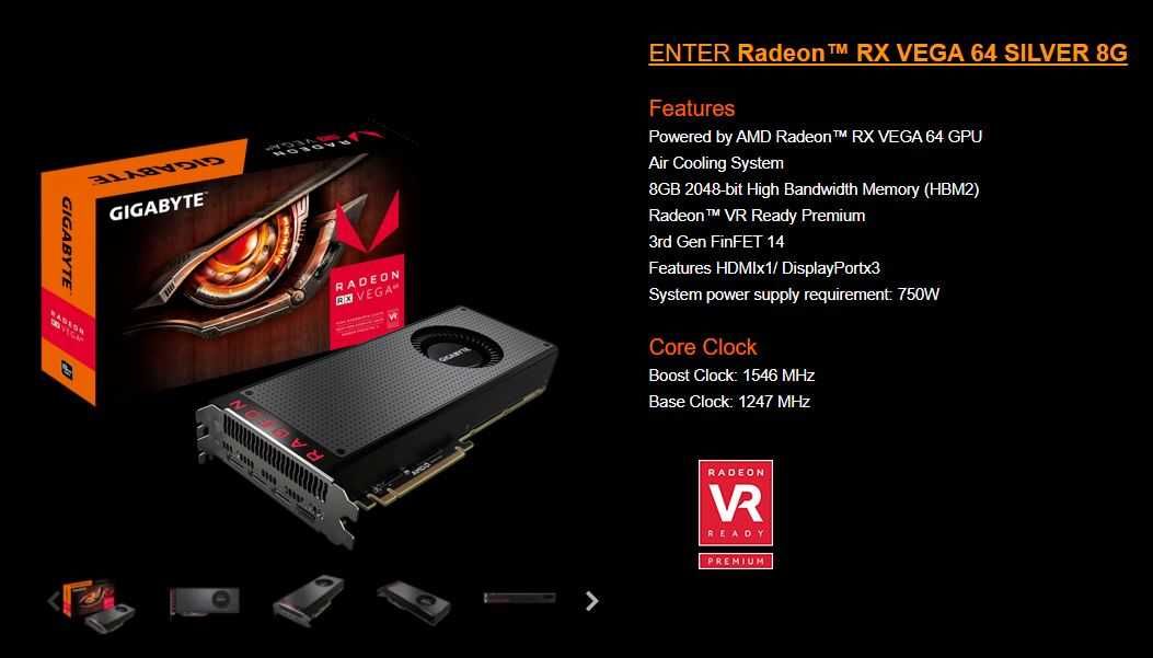 Radeon VEGA 64 8GB (peste 1070- 1080)
