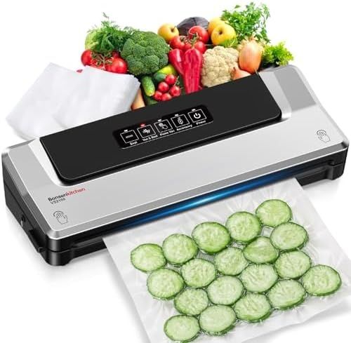 Вакуум машина 125W с 4 режима за сухи и мокри храни. Bonsenkitchen