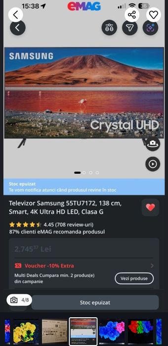 Samsung Crystal UHD 138
