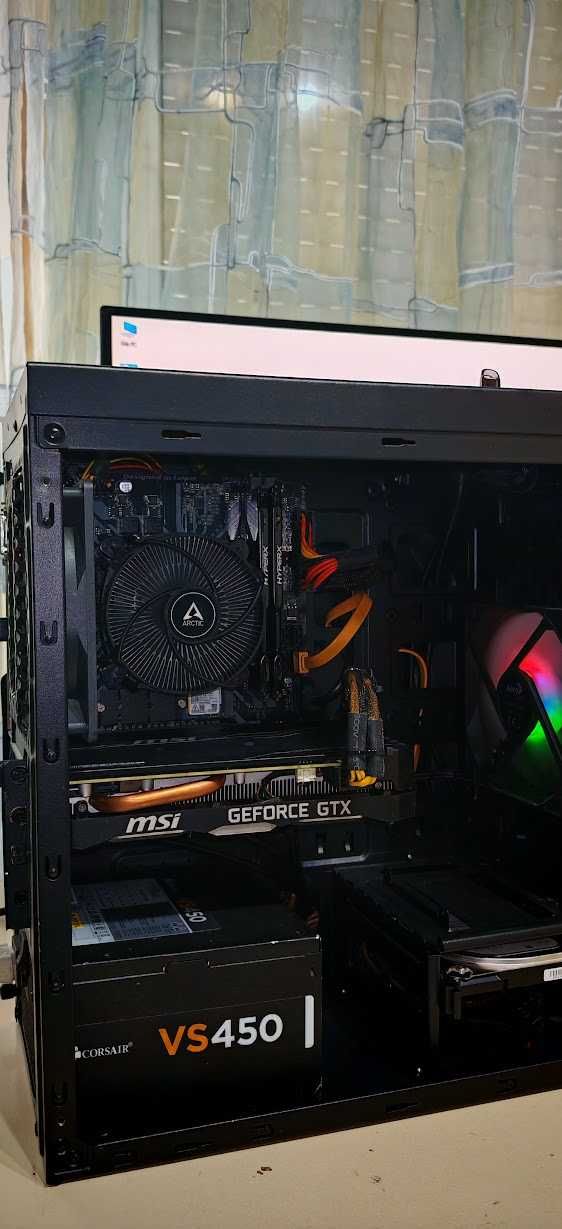 Добро Геймърско PC I5 9400/16Gb/512Gb SSD+1Tb HDD/MSI 1660TI/Гаранция