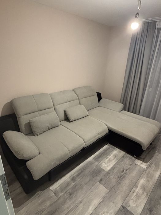 ЪГЛОВ ХОЛЕН ДИВАН с функция сън и ракла