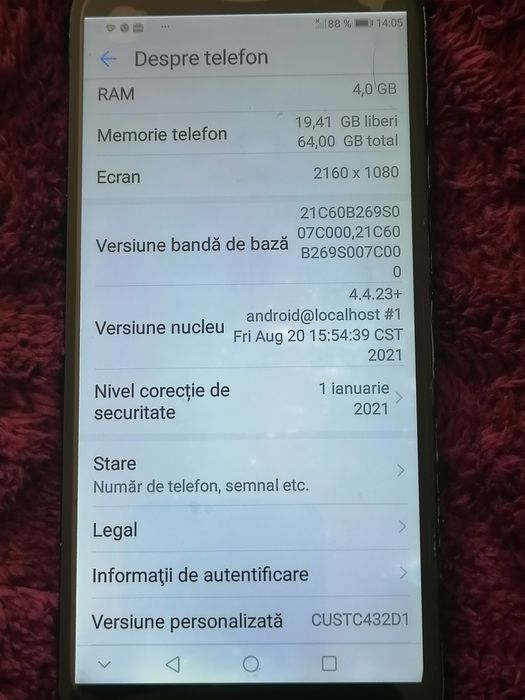 Tel HUAWEI mate 10 lite