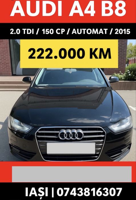 Audi A4 B8 2.0 TDI 150CP Automat 2015 | Xenon Trapa