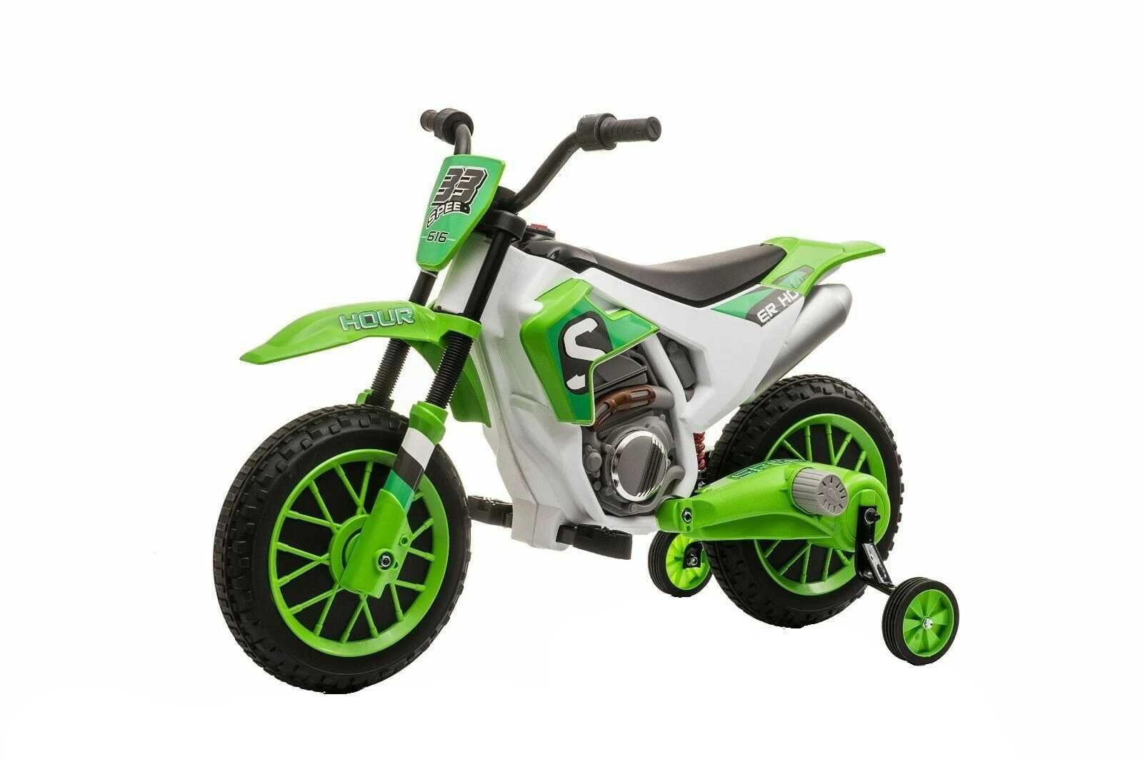 Motocicleta electrica pentru copii Kinderauto BJH022 2x35W 12V #Verde