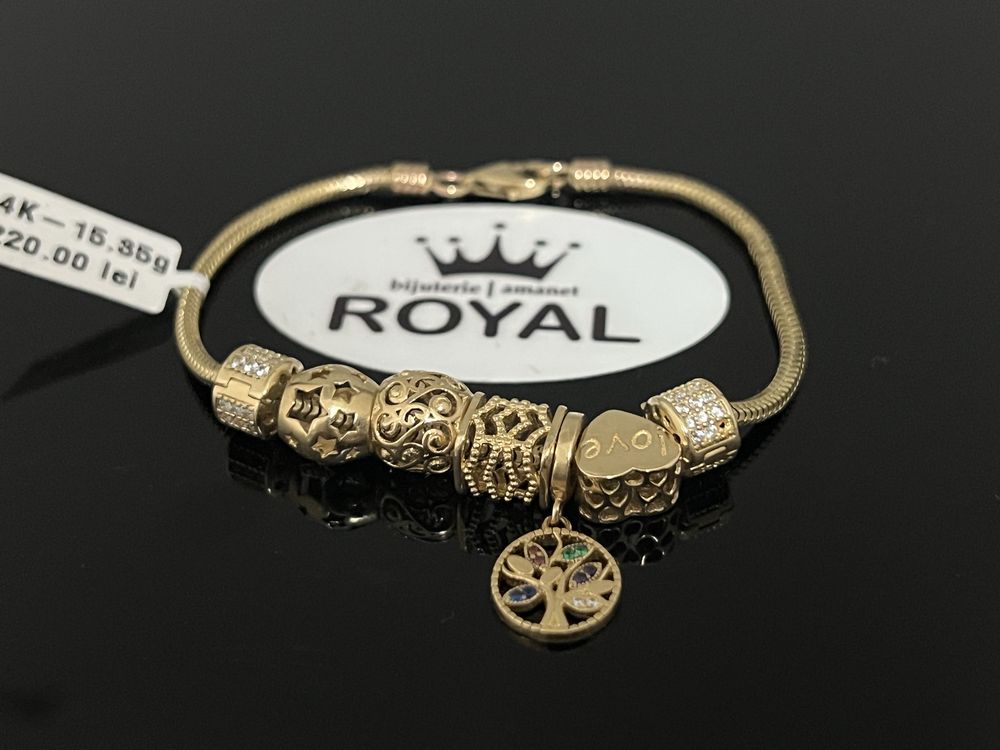 Bijuteria Royal CB : Bratara dama aur 14k 15,35gr