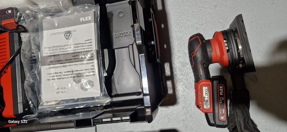 Flex masina de șlefuit pe acumulator