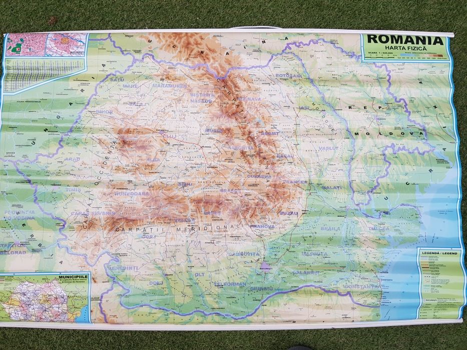 Hărți fizice România
