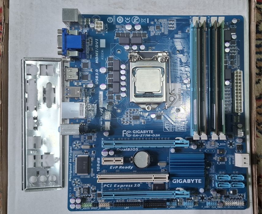 Материнская плата Gigabyte Z77, i7-3770, 16gb