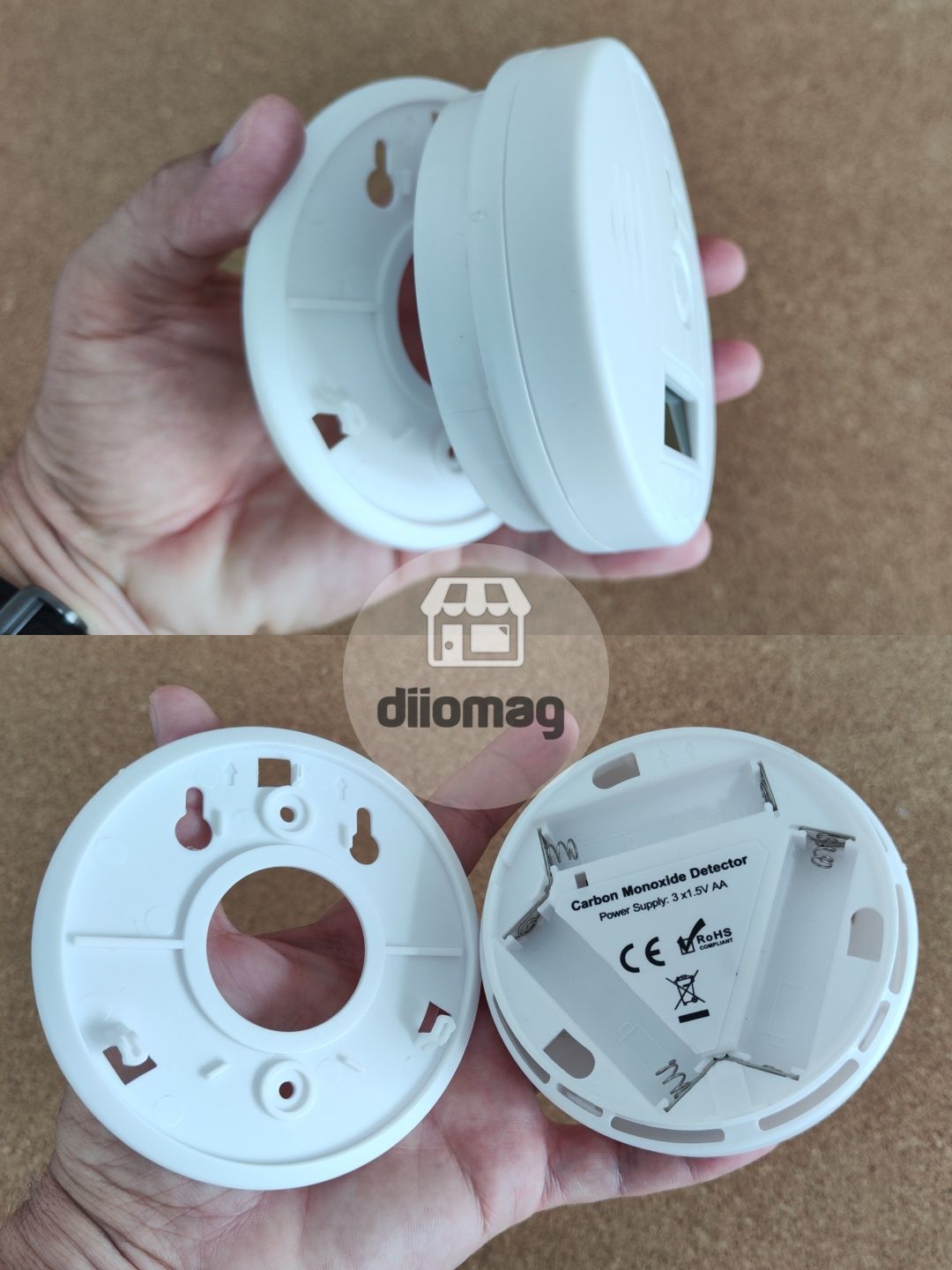 Detector monoxid de carbon cu Afisaj LCD luminat si alarma acustica