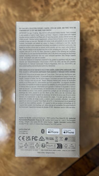 Ray Ban Meta WAYFARER mathblack/Graphite