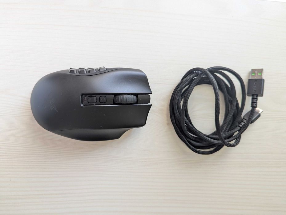 Mouse de gaming Razer - Naga V2 Pro, optic, wireless, negru