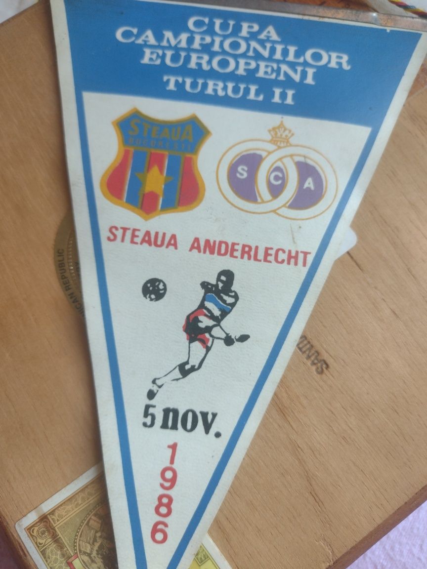 Fanion meci Steaua -Anderlrecht
