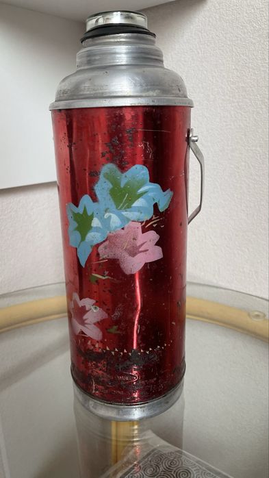 Термос без пробки и крышки, советский, 1 литр