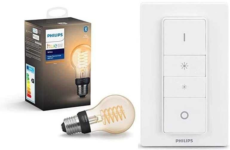 Philips Hue Smart Bluetooth LED Крушка Ретро E27, 7W Dimmer Димер Ключ