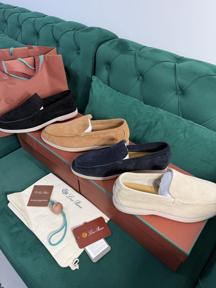 Mocasini Loro Piana piele naturala 100% Full Box colectie noua