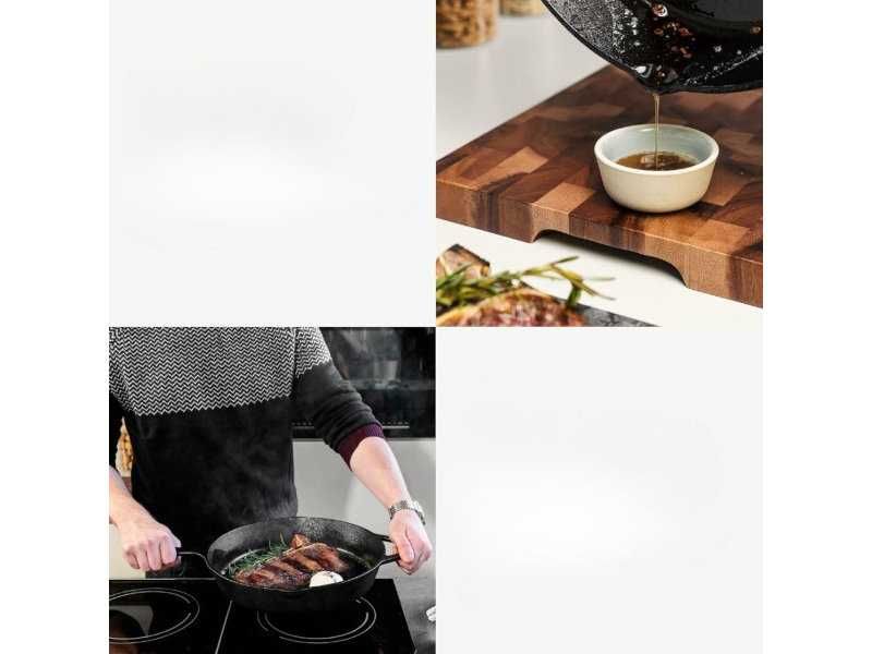 Чугунен Грил Тиган с Емайлирано Покритие Navaris, 30 см