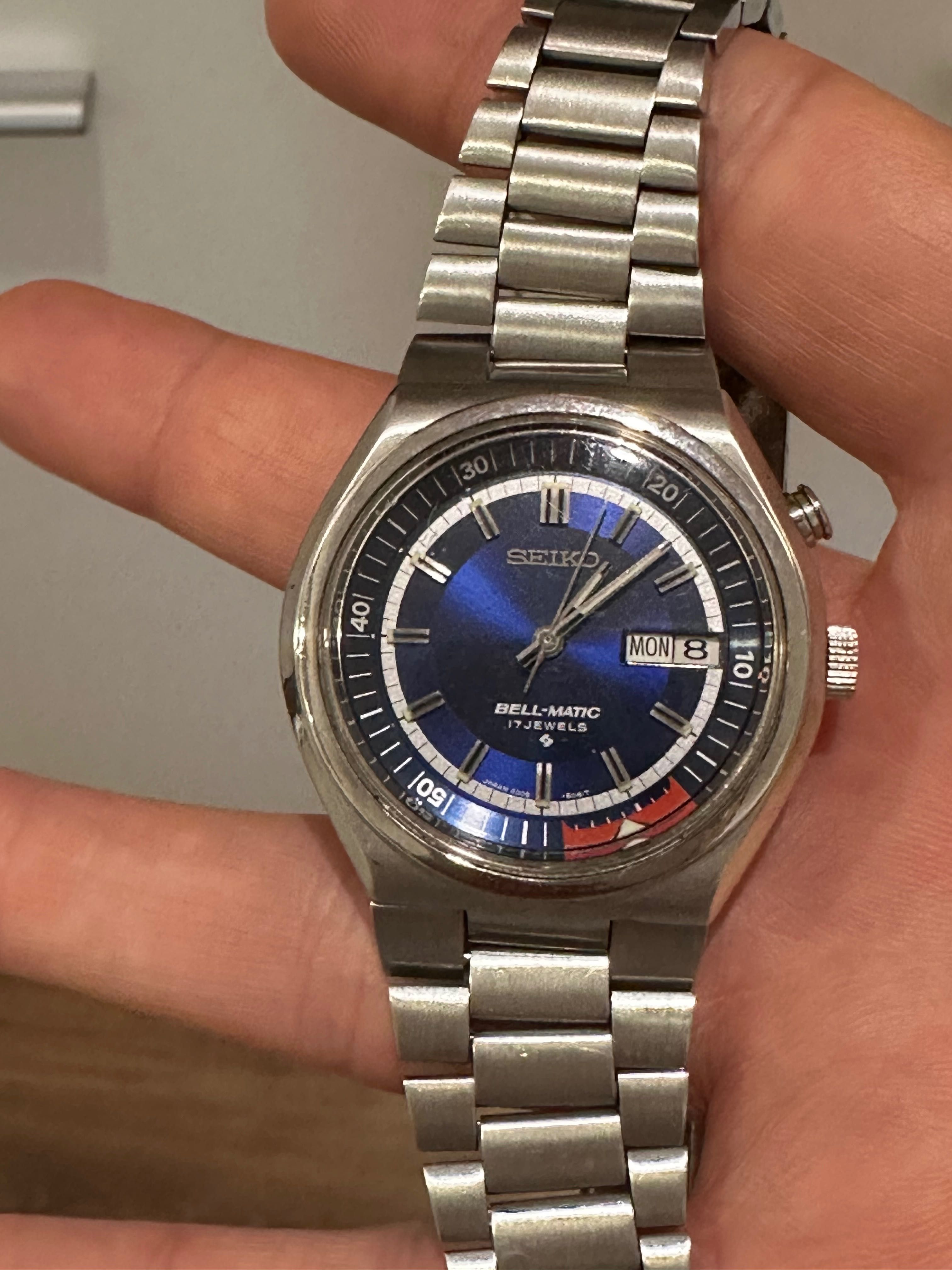 Seiko Bell-Matic 70s. Blue eye