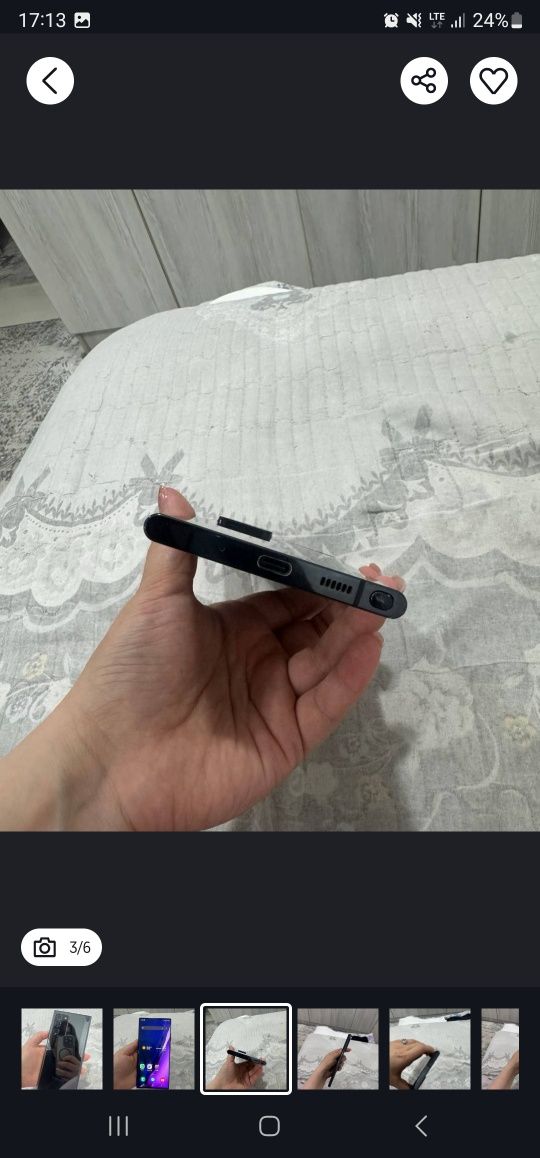 Samsung note 20 ultra qora 256 taligi ideal xolatta radnoy xamma narsa