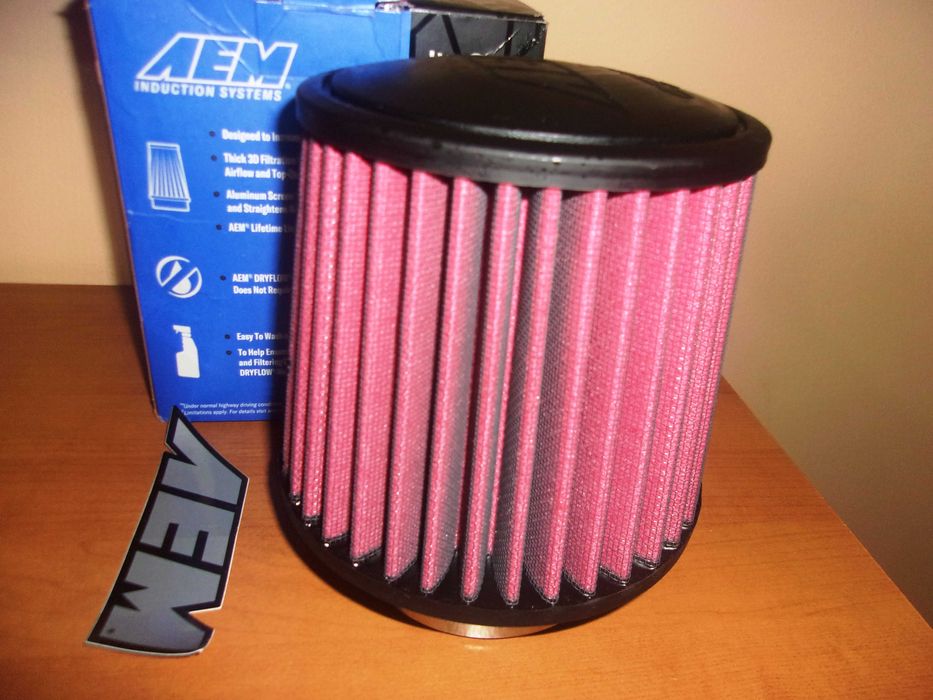 Спортен филтър AEM, сух филтър - made in USA, отвор 90мм, промо цена!