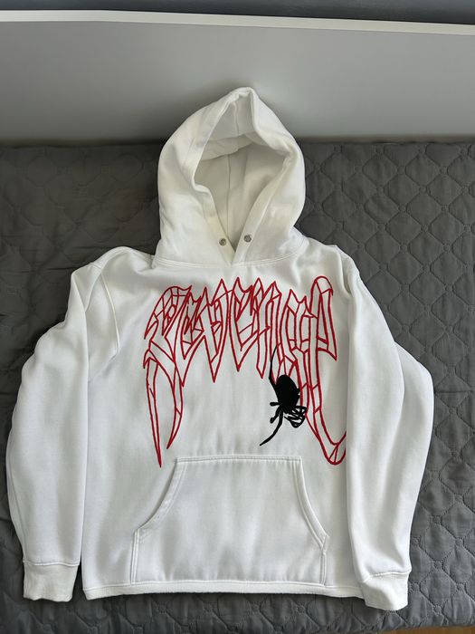 Revenge x King Von hoodie бяло и черно