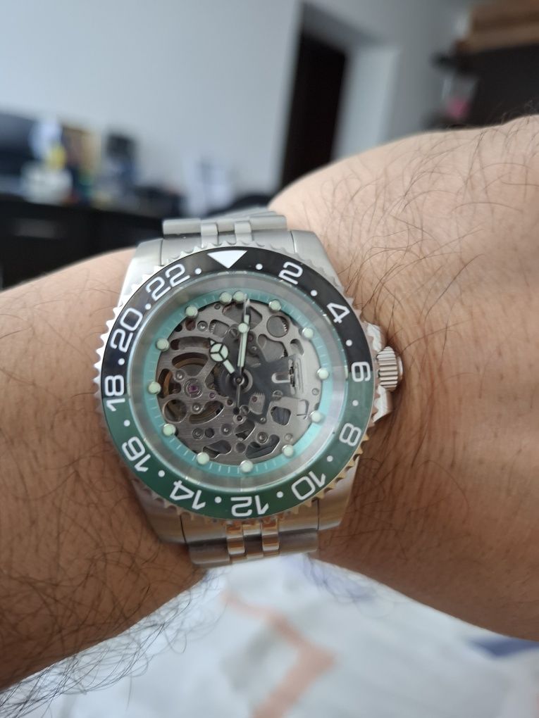 Ceas Automatic Skeleton Mecanism Seiko NH70A Diver 20 ATM