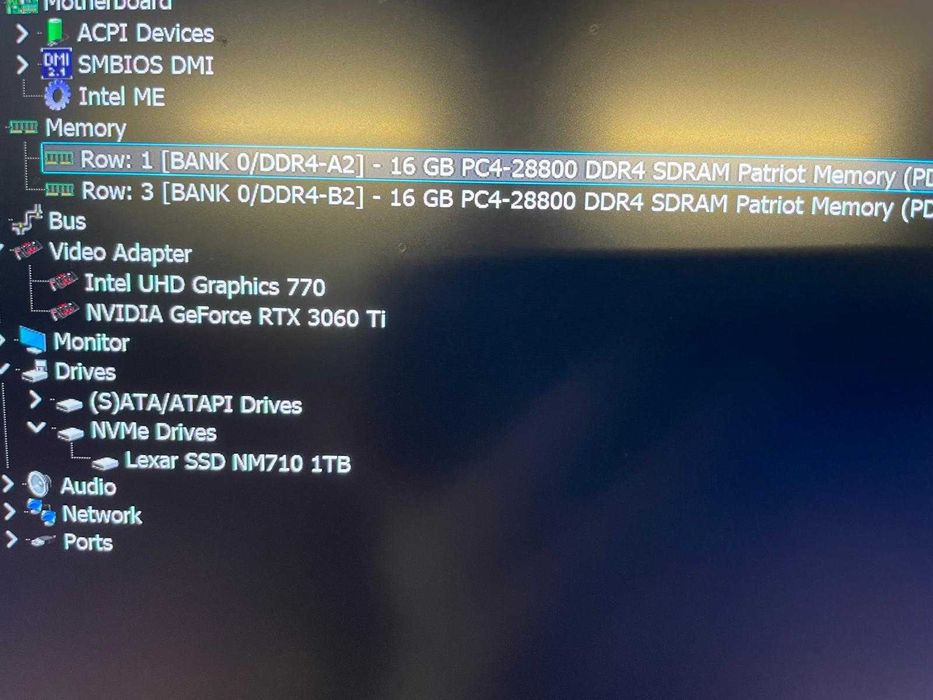 геймърски компютър – RTX 3060 Ti / i5-12600K / 32GB RAM / 1TB NVMe