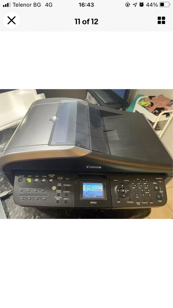 Canon Pixma MP830 Office All-In-One Inkjet Printer Original Box Fax Pr
